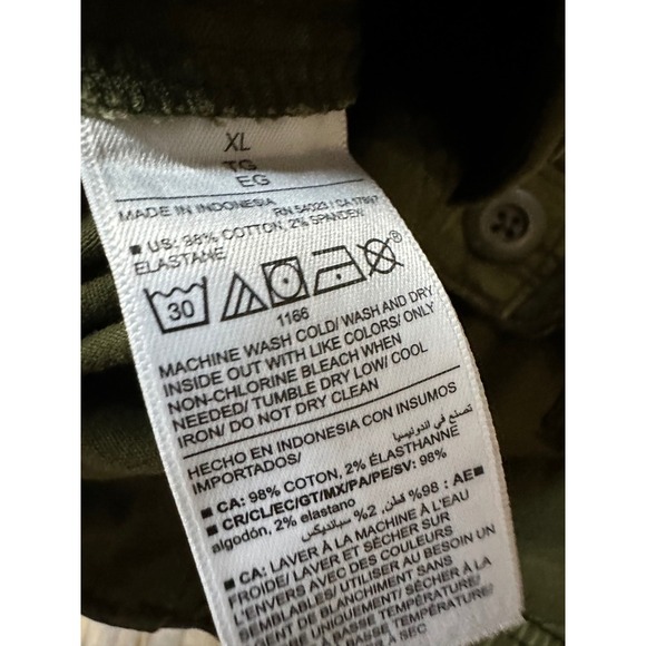 Old Navy High Rise OG Chino Shorts Size XL Forest Green Casual Summer Beach - Picture 4 of 4